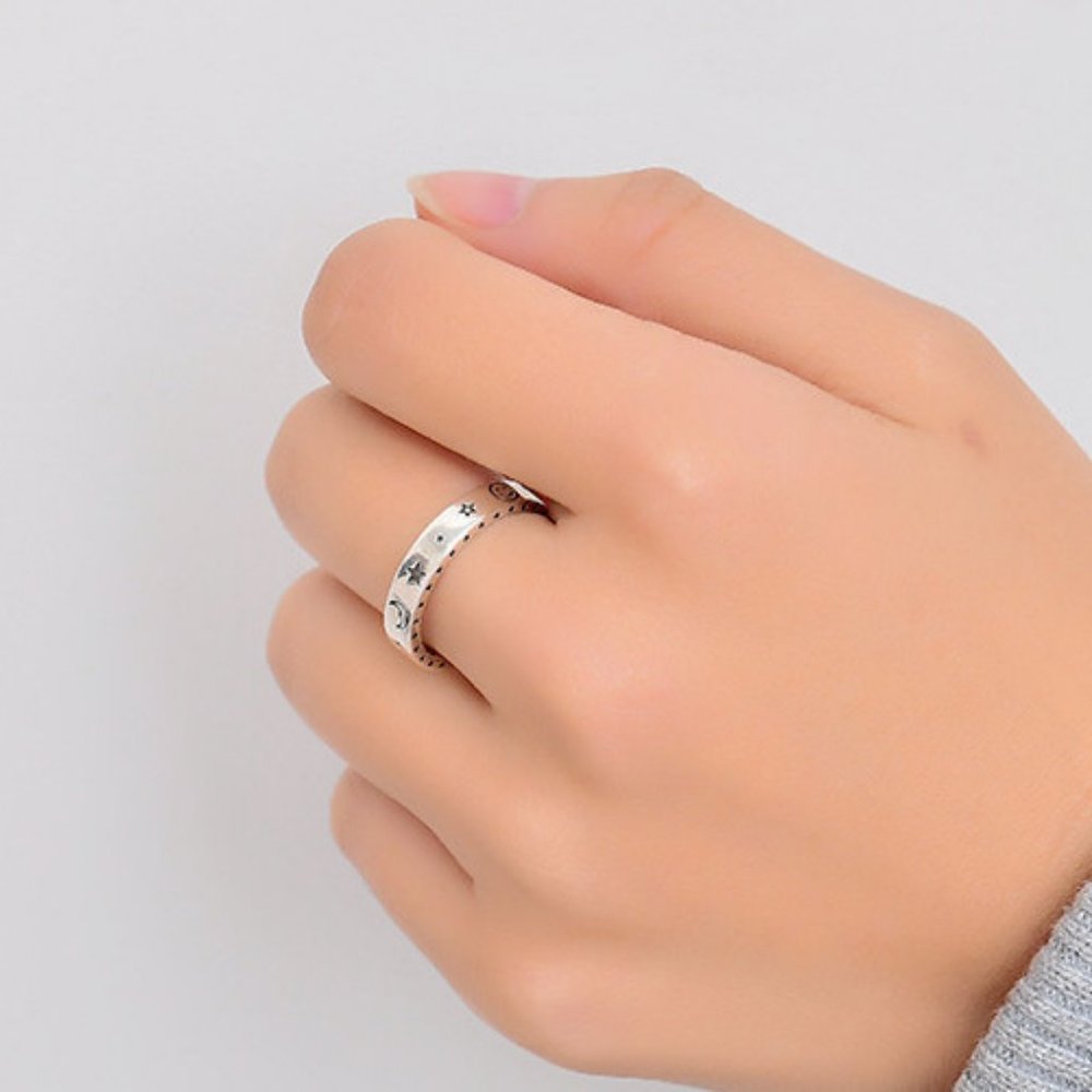 *NEW 925 Sterling Silver Vintage Adjustable Ring - Picture 6 of 7